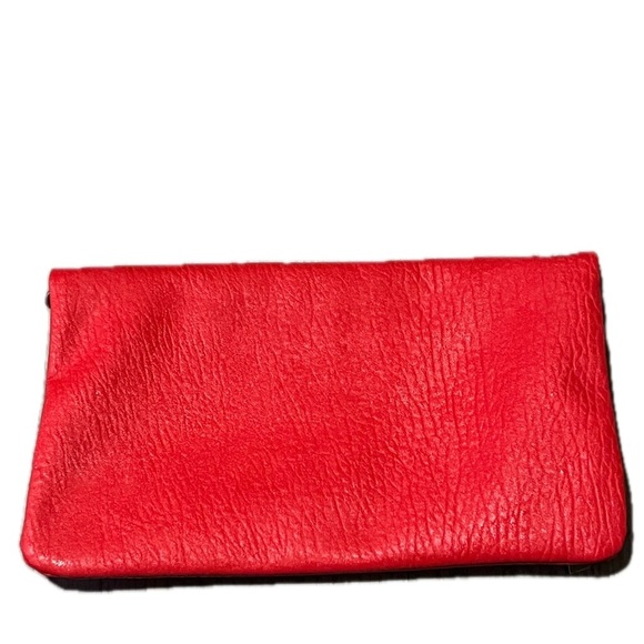 Express Womens Faux Leather ShoulderBag/Clutch Bag, Red - Picture 10 of 16